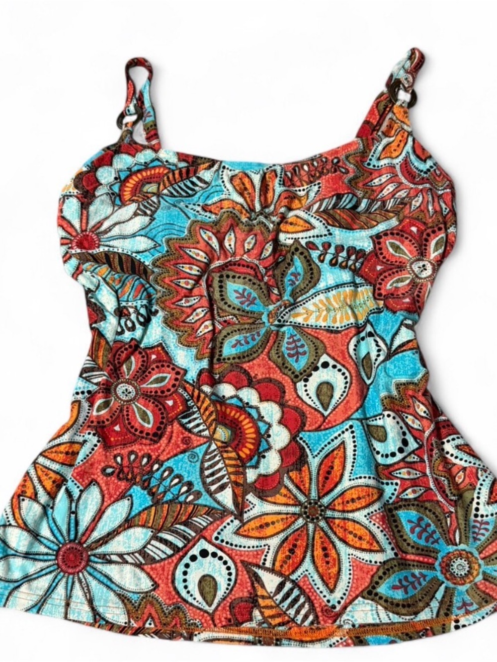 Captiva by Christina Floral Y2K Boho Cami Top